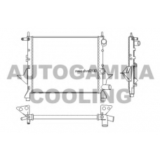 100916 AUTOGAMMA Радиатор, охлаждение двигателя