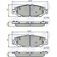 CBP0788 COMLINE Комплект тормозных колодок, дисковый тормоз