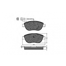 32838 SPIDAN Комплект тормозных колодок, дисковый тормоз