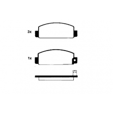 20539 140  0 5 T4047 TEXTAR Колодки тормозные