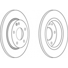 DDF1034C-1 FERODO Тормозной диск