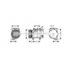 DNK259 AVA Компрессор, кондиционер