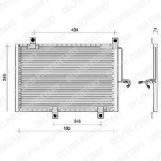 TSP0225002 DELPHI Конденсатор, кондиционер