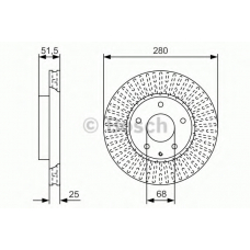 0 986 479 C36 BOSCH Тормозной диск