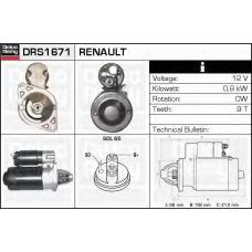 DRS1671 DELCO REMY Стартер