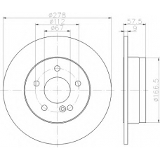 8DD 355 114-171 HELLA Тормозной диск