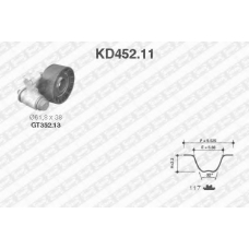 KD452.11 SNR Комплект ремня грм
