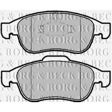 BBP2098 BORG & BECK Комплект тормозных колодок, дисковый тормоз
