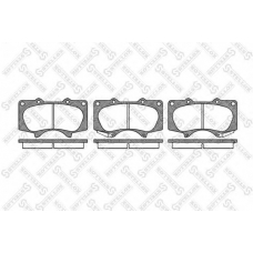 999 000L-SX STELLOX Комплект тормозных колодок, дисковый тормоз