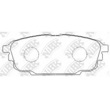 PN5476 NiBK Комплект тормозных колодок, дисковый тормоз