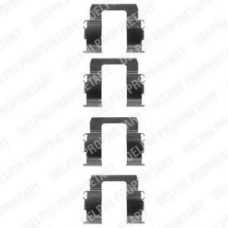 LX0083 DELPHI Комплектующие, колодки дискового тормоза