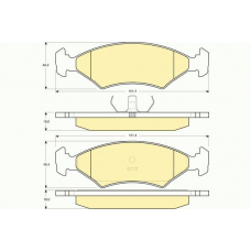 6102552 GIRLING Комплект тормозных колодок, дисковый тормоз