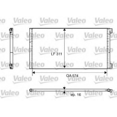 817684 VALEO Конденсатор, кондиционер