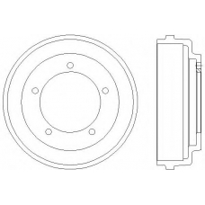 61011 PAGID Тормозной барабан