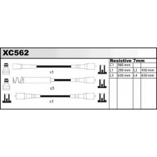 XC562 QUINTON HAZELL Комплект проводов зажигания