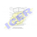 180438 ICER Комплект тормозных колодок, дисковый тормоз