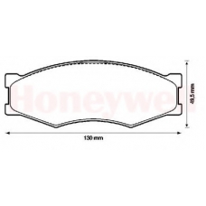 572312B BENDIX Комплект тормозных колодок, дисковый тормоз