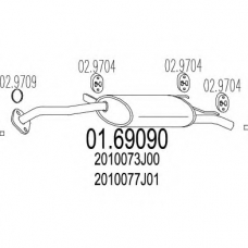 01.69090 MTS Глушитель выхлопных газов конечный