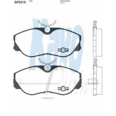 BP-6518 KAVO PARTS Комплект тормозных колодок, дисковый тормоз