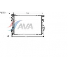 BW2170 AVA Радиатор, охлаждение двигателя