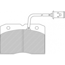 FDB655 FERODO Комплект тормозных колодок, дисковый тормоз