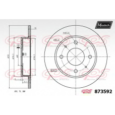 873592.6880 MAXTECH Тормозной диск