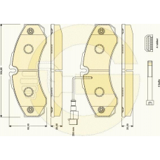 6134409 GIRLING Комплект тормозных колодок, дисковый тормоз