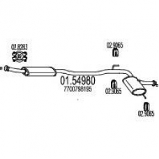 01.54980 MTS Средний глушитель выхлопных газов