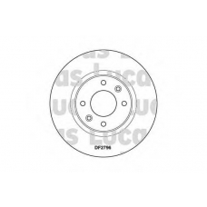 DF2796 TRW Тормозной диск