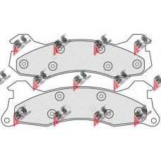 38204 ABS Комплект тормозных колодок, дисковый тормоз