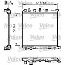 734921 VALEO Радиатор, охлаждение двигателя