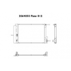 2064050 ORDONEZ Радиатор, охлаждение двигателя