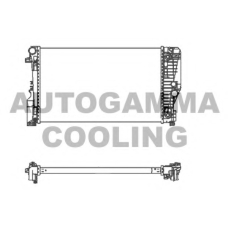 105405 AUTOGAMMA Радиатор, охлаждение двигателя