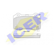 182230 ICER Комплект тормозных колодок, дисковый тормоз