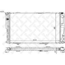 10-25905-SX STELLOX Радиатор, охлаждение двигателя