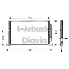 82D0226104MA WEBASTO Конденсатор, кондиционер