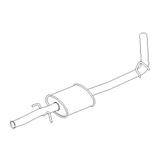 RN928L KLARIUS Средний глушитель выхлопных газов