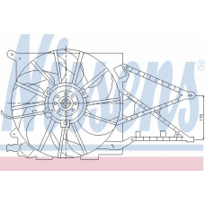 85179 NISSENS Вентилятор, охлаждение двигателя