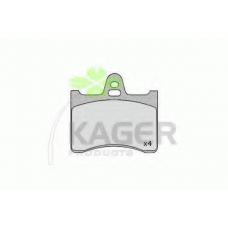 35-0349 KAGER Комплект тормозных колодок, дисковый тормоз