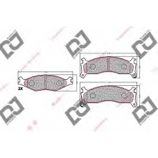 BP1507 DJ PARTS Комплект тормозных колодок, дисковый тормоз