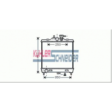 5200281 KUHLER SCHNEIDER Радиатор, охлаждение двигател