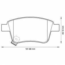 572516B BENDIX Комплект тормозных колодок, дисковый тормоз