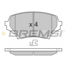 BP3260 BREMSI Комплект тормозных колодок, дисковый тормоз