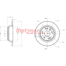 6110392 METZGER Тормозной диск