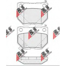 37661 ABS Комплект тормозных колодок, дисковый тормоз