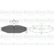 KBP-7503 KAVO PARTS Комплект тормозных колодок, дисковый тормоз