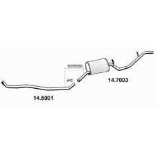 14.7003 ASSO Глушитель выхлопных газов конечный