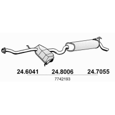 24.8006 ASSO Средний / конечный глушитель ог