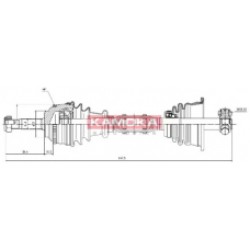 RN1138909A KAMOKA Приводной вал