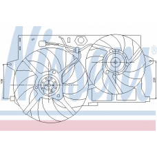 85004 NISSENS Вентилятор, охлаждение двигателя